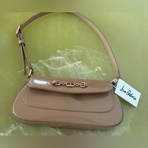 Sam Edelman Glossy Tan Small Loraine Shoulder Bag